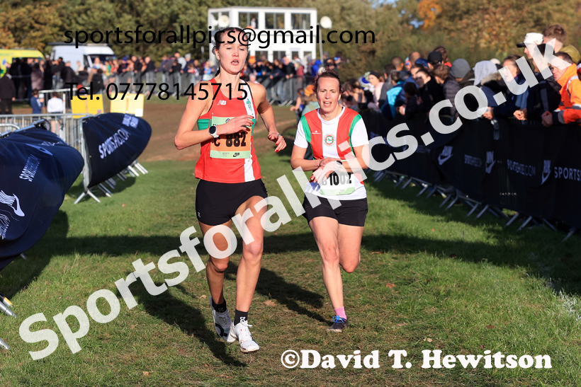 Senior Womens 2025 National Cross Country Relays, Berry Hill Park, Mansfield. Photo: David T. Hewitson/Sports for All Pics
